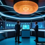 Home 18 양자컴퓨터 알고리즘 - A futuristic quantum computing laboratory scene featuring diverse scientists and engineers collabora...