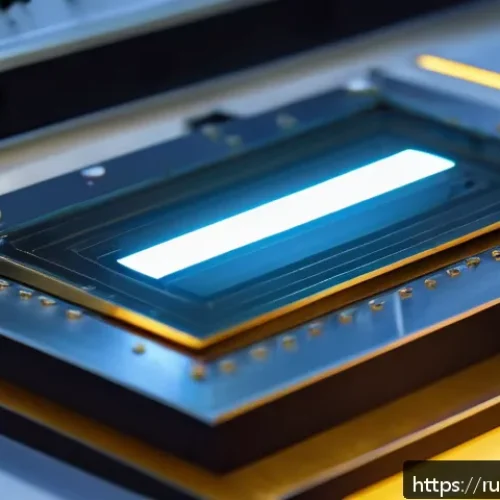 Home 17 카시미르 효과 연구 - A highly detailed close-up of two parallel metallic plates at nanometer distance in a vacuum chamber...